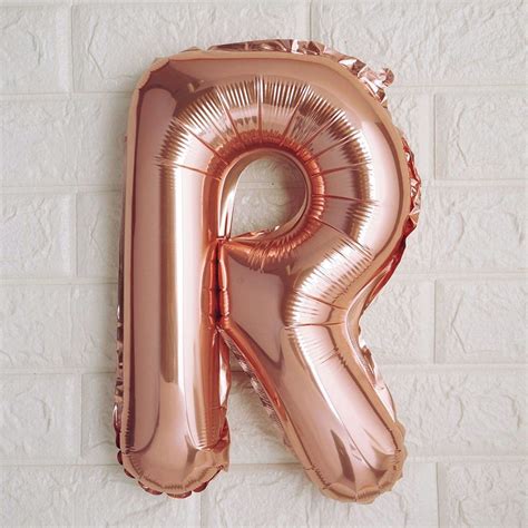 16" Rose Gold Mylar Foil Letter Helium Balloons Helium Balloons Birthday, 16 Balloons, Gold Foil ...