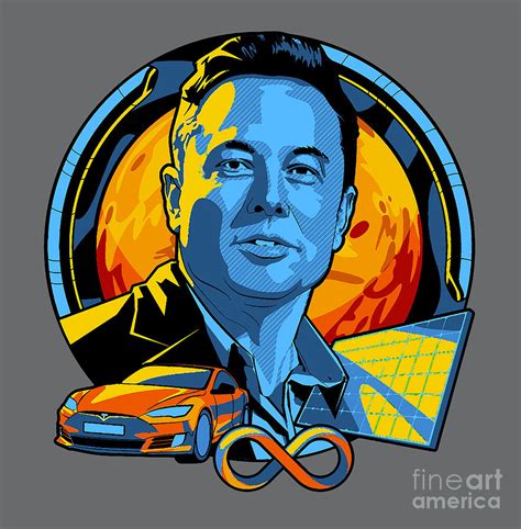 Elon Musk Drawing by Eva Back - Pixels