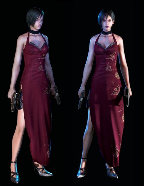 [3D] Ada Wong - red dress - complete work — polycount