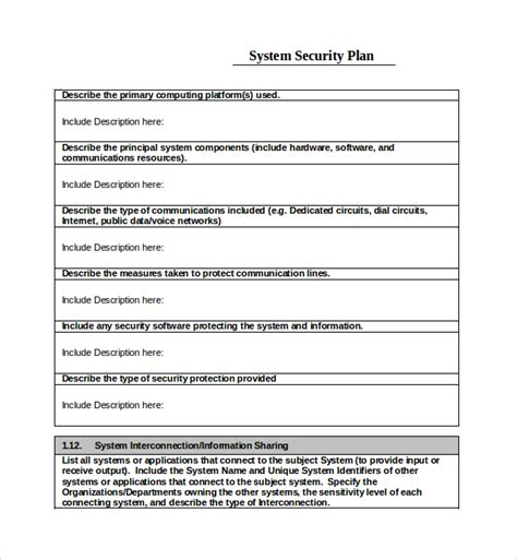 FREE 15+ Sample Security Plan Templates in PDF | MS Word | Google Docs | Pages