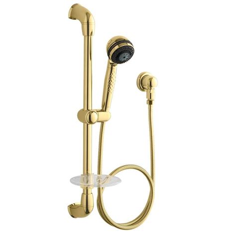 Shop KOHLER MasterShower 3-in 2.5-GPM (9.5-LPM) Vibrant Polished Brass ...