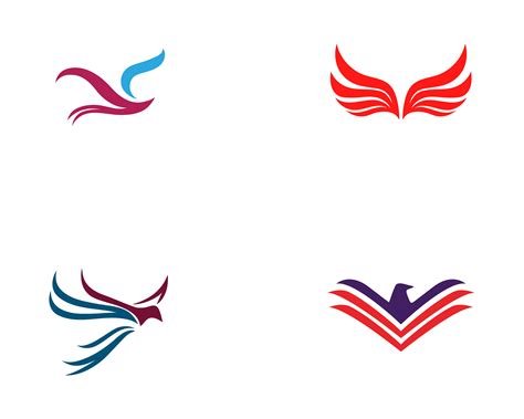 Bird and wing logo vector template 584869 Vector Art at Vecteezy