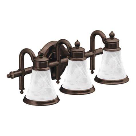 Shop Moen Waterhill 3-Light Oil-Rubbed Bronze Vanity Light at Lowes.com