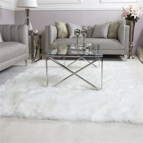 Category: Cushions, Throws, and Rugs | Picture Perfect Home | Faux fur rug living room, White ...