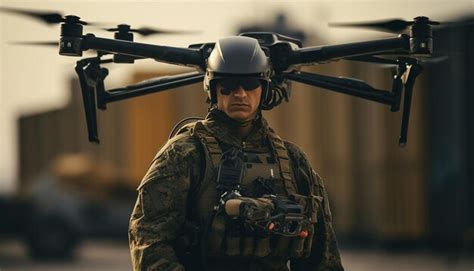 Premium AI Image | Armed drones ready for attack Technological drone ...