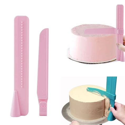 Aliexpress.com : Buy Plastic Adjustable Cake Scraper Edge Side Smoother Polisher Tools Turning ...