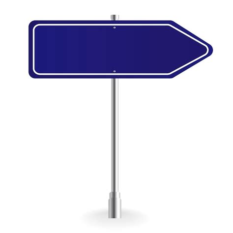 Premium Vector | Road traffic sign blank board with place for ...