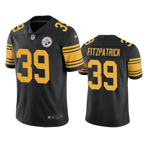 Men's Minkah Fitzpatrick Pittsburgh Steelers 39 Color rush jersey black