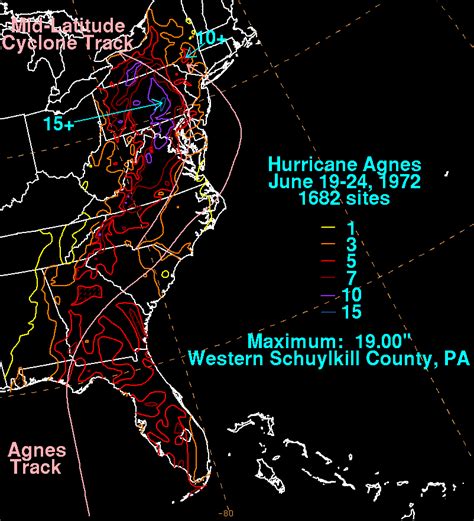 Hurricane Agnes - June 14-25, 1972