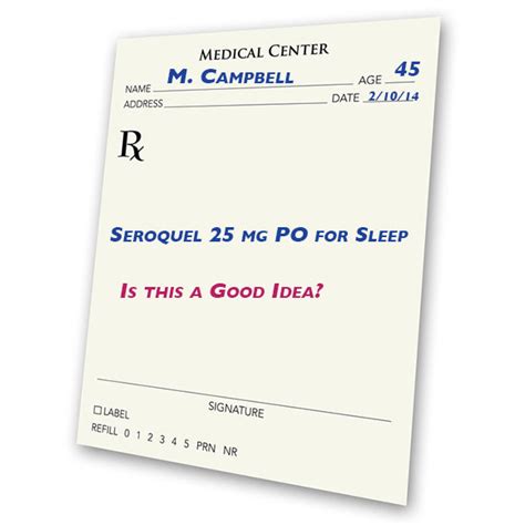 Seroquel for sleep