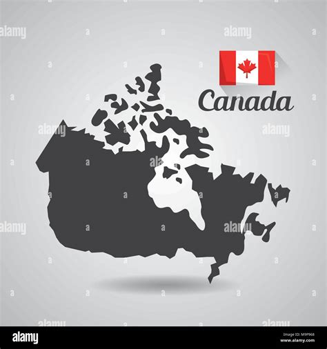 canada flag map monument Stock Vector Image & Art - Alamy