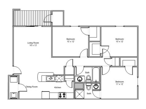 Floor Plans of Quail Creek Apartments in Springfield, MO