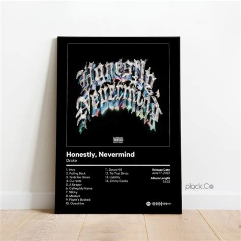 Drake Honestly Nevermind Custom Album Cover Drake Poster - Etsy