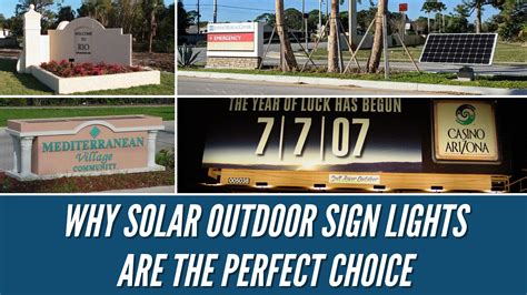 Why Solar Outdoor Sign Lights Are the Perfect Choice