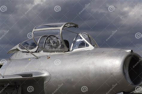 Detail of Jet Fighter Aircraft Mikoyan-Gurevich MiG-15 Cockpit ...