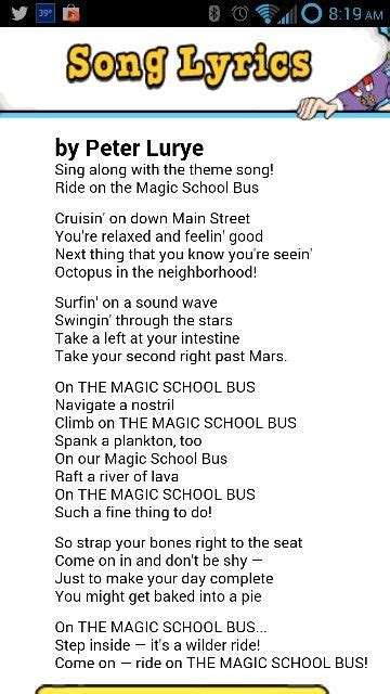 Magic school bus song | School bus driver | Pinterest