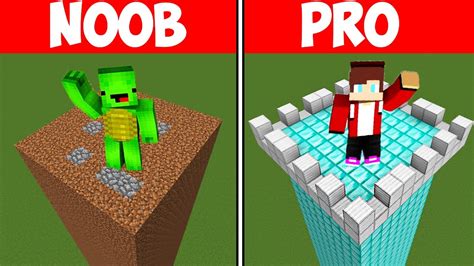 Minecraft NOOB vs PRO: SAFEST SECURITY TOWER (Maizen Parody JJ and ...