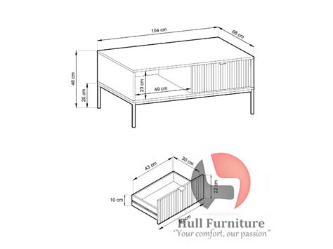 Modern Coffee Table 104cm , hull furniture, flat pack furniture