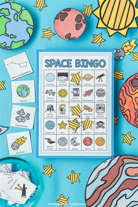 Space Bingo (Free Printables) - The Best Ideas for Kids