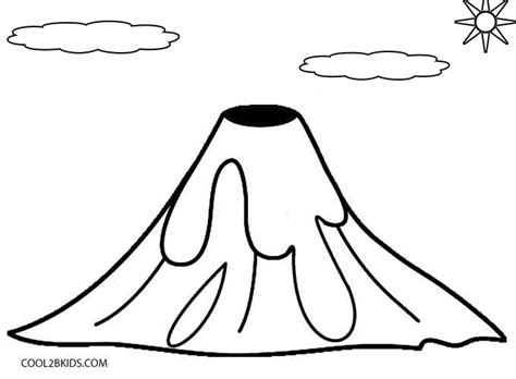 Volcano Cartoon Drawing at GetDrawings | Free download