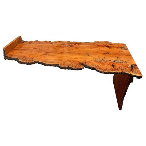 Live Edge Waterfall Desk For Sale at 1stDibs | waterfall edge desk, live edge desk, live edge ...