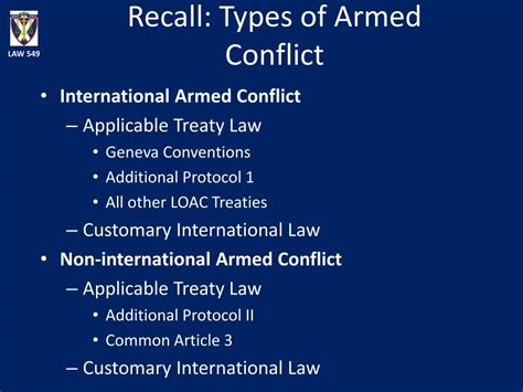 The types of armed conflict - specialsjop