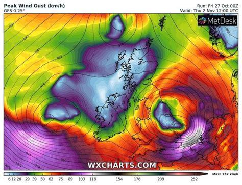 New maps show fierce 60mph winds raging across Britain | Weather | News | Express.co.uk