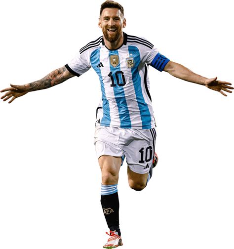 Lionel Messi Argentina football render - FootyRenders