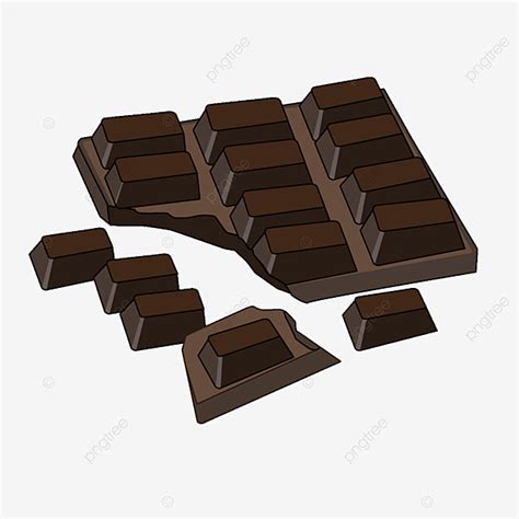 Dark Chocolate Vector Hd PNG Images, Delicious Dark Chocolate Clip Art ...