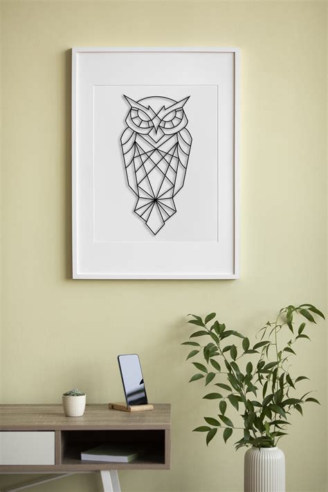 Geometric Owl Wall Art by Neewix | Download free STL model | Printables.com