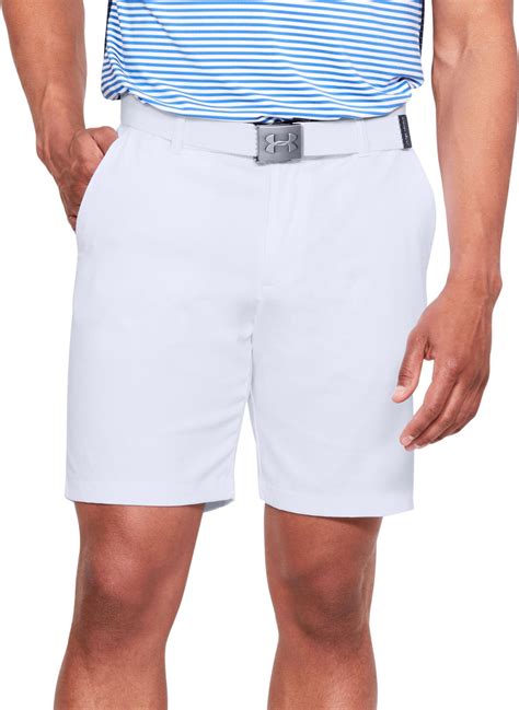 Under Armour Synthetic Showdown Golf Shorts in White for Men - Lyst