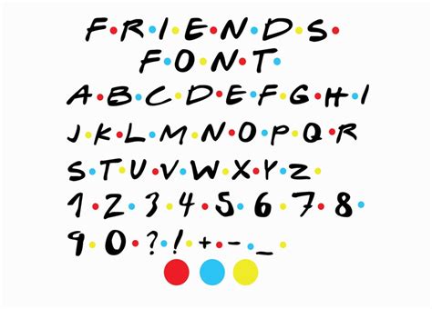 Friends Font SVG PNG Instant Download Friends Letters | Etsy