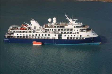 Expedition Cruise Ship "Ocean Explorer" Aground in Greenland