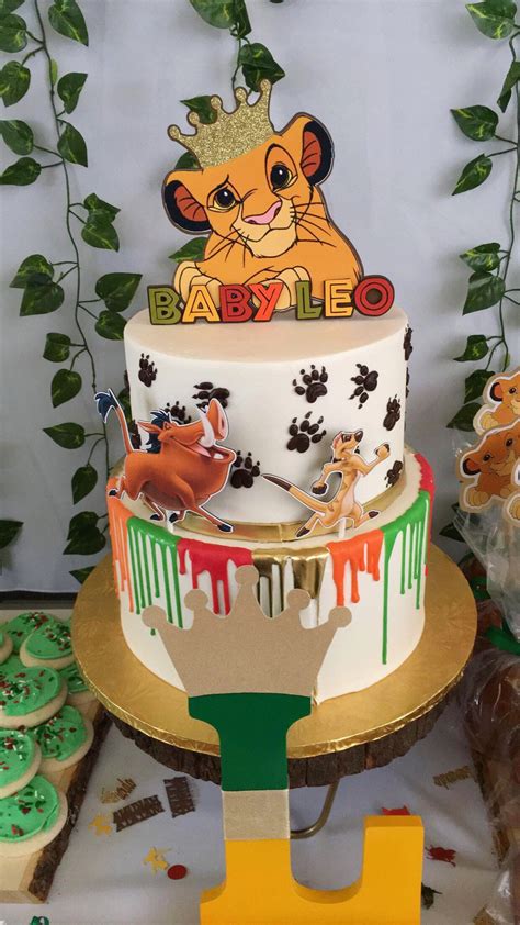 Lion King Cake Topper Printable - Birthday Lion King Cake Theme Simba ...