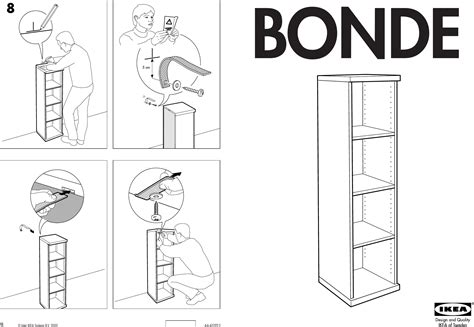 Ikea Bonde Shelf Unit 15X58 Assembly Instruction 2