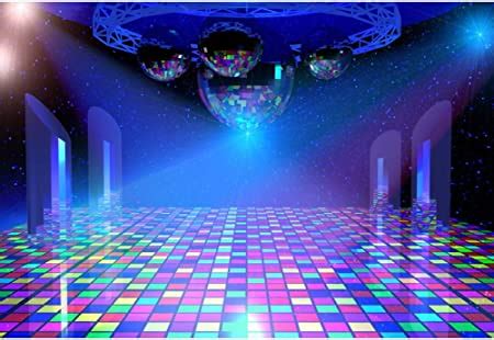 YongFoto 2.2 x 1.5 m Vinyl Photo Background Disco Lights Stage ...