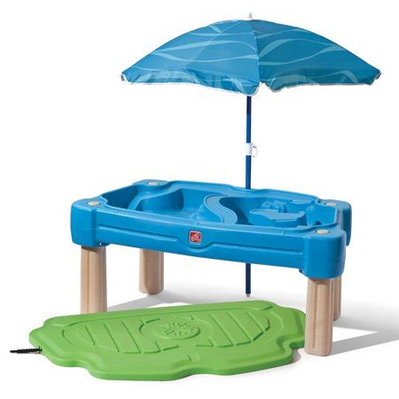 Step2 Cascading Cove Sand And Water Table With Cover And Umbrella ...