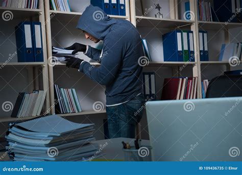 The Young Man in Industrial Espionage Concept Stock Image - Image of crime, confidential: 109436735