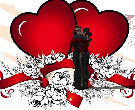 Leon and Ada kiss by deangagaTR on DeviantArt