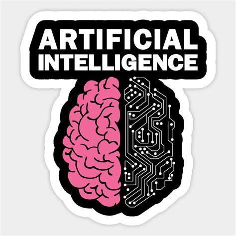 a sticker with the words artificial and a brain inside it that says ...