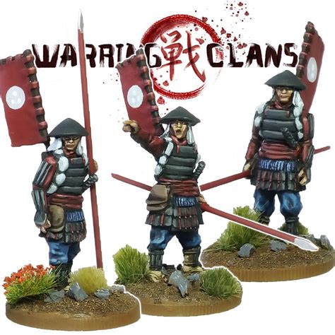 Ashigaru with Yari (spear) 3 – Footsore Miniatures & Games Limited