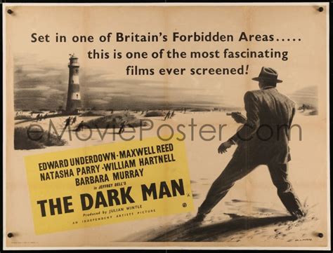 eMoviePoster.com: 4d0257 DARK MAN British quad 1951 noir art of gangster with gun at lighthouse ...