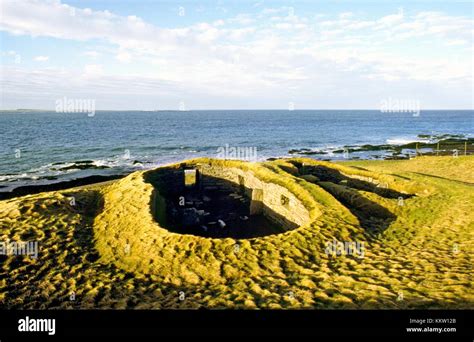 The Knap of Howar. Prehistoric stone house on island of Papa Westray ...