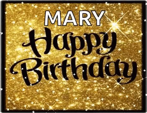 Happy Birthday Mary Greeting Card GIF | GIFDB.com