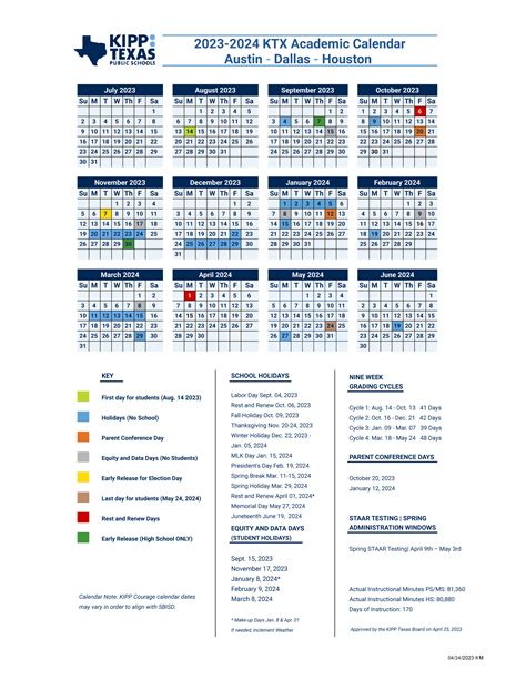 KIPP Schools in Texas | Academic Calendars for 2023-2024