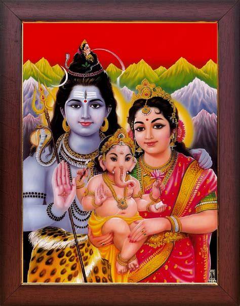 Buy Garuda Photos - God Shiva with Parvati Photo Frame; Siva; Parvathi ...