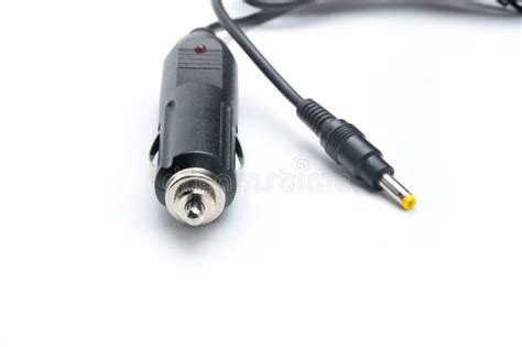 12 Volt Car Adapter on a White Background Stock Image - Image of auto ...