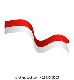 Bendera Merah Putih Translation Red White Stock Vector (Royalty Free ...