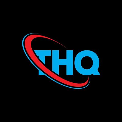 THQ logo. THQ letter. THQ letter logo design. Initials THQ logo linked with circle and uppercase ...