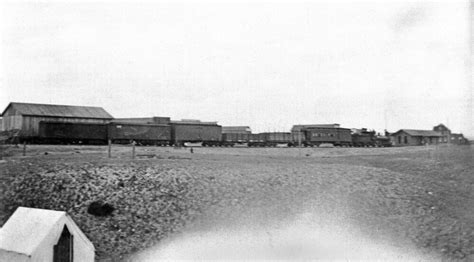 [Train cars in Harlowton, Montana]. | Montana History Portal